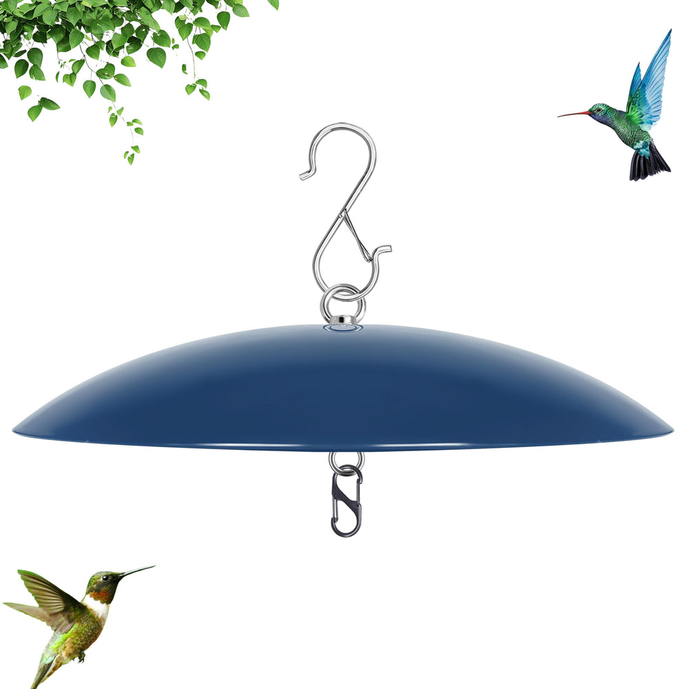 andergi Bird Feeder Dome Guard 13-inch blue model front view