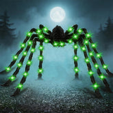 Anditoy 6.6ft Giant Halloween Light Up Spider front view