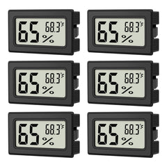 ANFBYOH Mini Hygrometer Indoor Humidity Meter front view, black