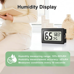 ANFBYOH Mini Hygrometer Indoor Humidity Meter side view