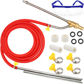 Angela&Alex Pressure Washer Sandblasting Kit components including hose, wands, and nozzles