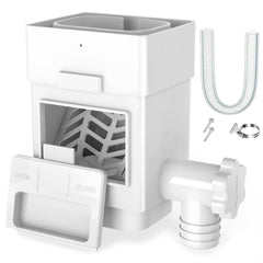 Anivia Rain Barrel Diverter Kit front view with white finish