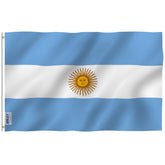 Anley 3x5 Ft Argentina Flag front view with vivid colours