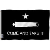 Anley 3x5 ft Come and Take It Flag in black front view