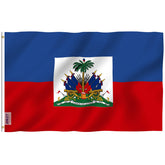 Anley 3x5 Ft Haiti Flag front view with vibrant colours
