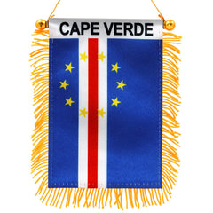 Anley 4 x 6 Inch Cape Verde Fringed Flag front view
