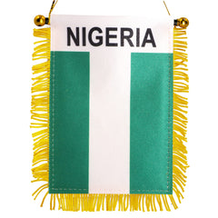 Anley 4 X 6 Inch Nigeria Fringy Flag with vibrant colours