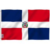 Anley Dominican Republic Flag 3x5 ft front view