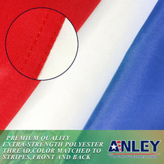 Anley France Flag 3x5 Ft displayed outdoors