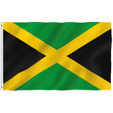 Anley Jamaica Flag 3x5 ft front view with vibrant colors
