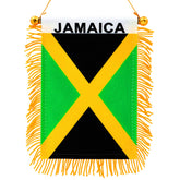 Anley Jamaica Fringy Window Hanging Flag front view