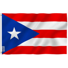 Anley Puerto Rico Flag 3x5 ft with brass grommets