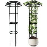 Anothera 65 Inch Garden Trellis with mushroom top front view
