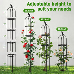 Anothera 6ft Garden Trellis side view showcasing rust-resistant material