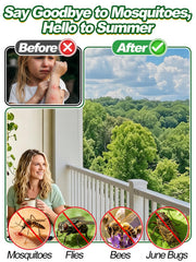 ANPHSIN mosquito netting installed on a garden
