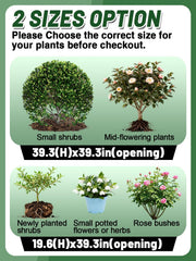 ANPHSIN plant cover protecting potted plants in winter