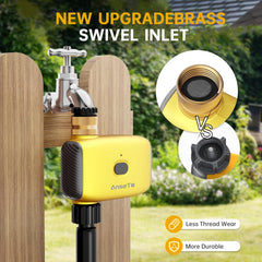 AnseTo WiFi Sprinkler Water Timer side view showing control buttons