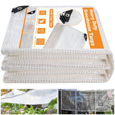Ansgery 16 Mil Greenhouse Cover 12X24FT clear plastic tarp front view