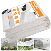 Ansgery 16 Mil Greenhouse Cover clear plastic tarp front view