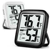 Antonki 2-Pack Indoor Hygrometer Thermometers front view