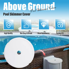 ANTOUBLE SPX1091B Skimmer Cover installed on Hayward skimmer