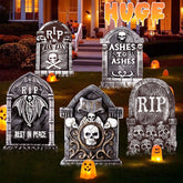 ANYGIFT Halloween Tombstones outdoor decor set front view