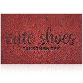 AOAOPQ Funny Doormat Cute Shoes design front view