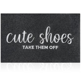 AOAOPQ Welcome Mat Outdoor Cute Shoes Design Front View