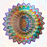 Aoedelyart Mandala Lucky Clover Wind Spinner front view
