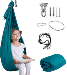 Aokitec Sensory Swing for Kids & Adults in Cyanic, front view