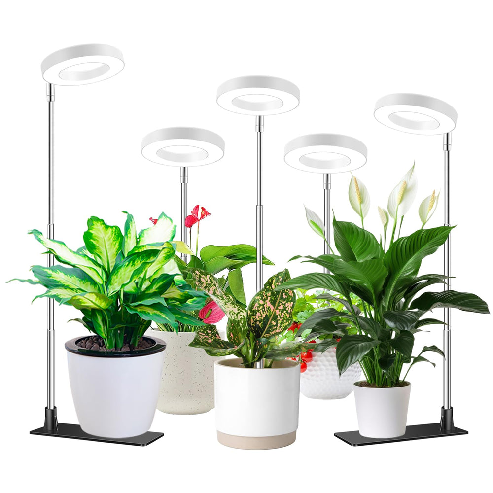 Aokrean Halo Grow Light white model with adjustable height and base