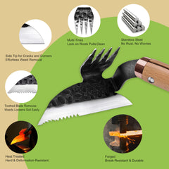 AON 4-tine uprooting tool for garden use