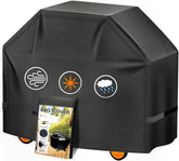 Aoretic 44-inch grill cover front view in matte black