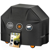 Aoretic 65-inch heavy duty grill cover front view, Matte Black