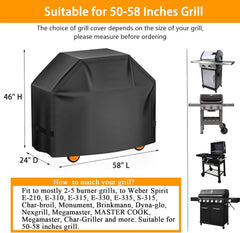Aoretic grill cover displayed on a wooden patio table