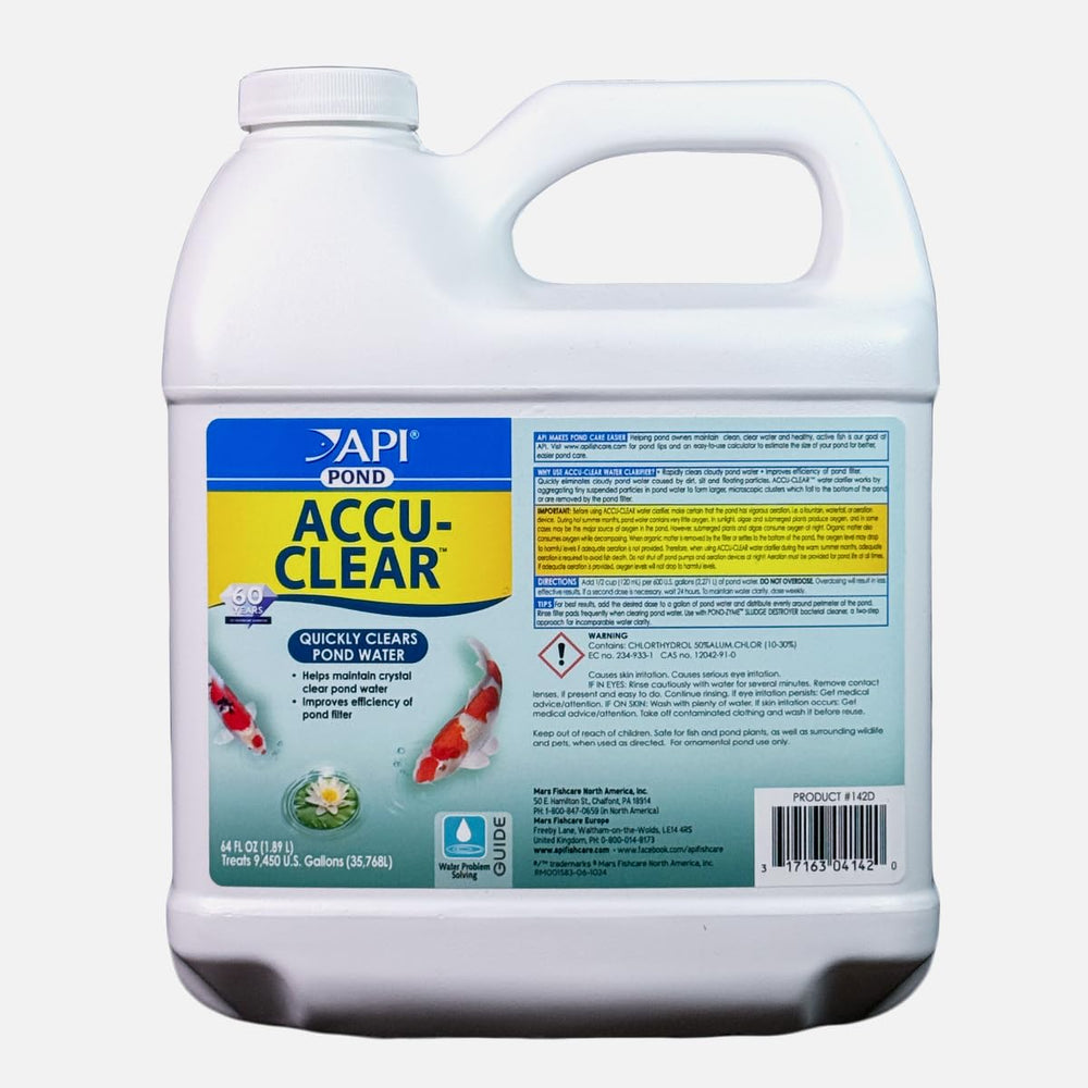 API Pond ACCU-Clear 64 oz water clarifier bottle front view