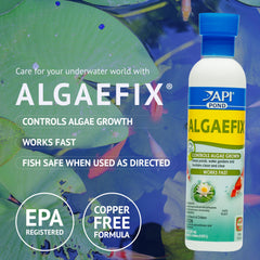 API Pond ALGAEFIX label showing ingredients