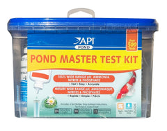 API Pond Master Test Kit front view with testing solutions