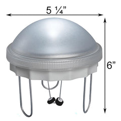 API Solar Water Wiggler 5 inch gray in birdbath