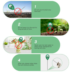 apine Soil Moisture Meter in use on indoor plant