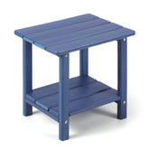 Apolimi Adirondack Outdoor Side Table dark blue front view