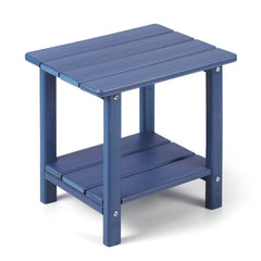 Apolimi Adirondack Outdoor Side Table dark blue front view