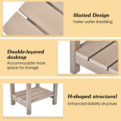 Apolimi Adirondack Outdoor Side Table in outdoor setting