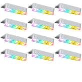 APONUO Solar Pool Lights 8 Pack with colorful illumination
