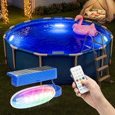 APONUO Solar Pool Lights blue model front view