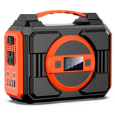 Apowking 300W Portable Power Station front view with LED light