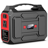Apowking Portable Power Station front view, red