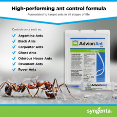 Application of Advion Ant Gel Bait in a kitchen crevice
