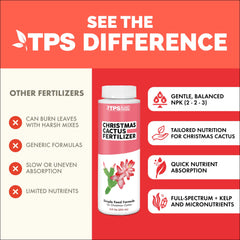 Application of TPS NUTRIENTS Christmas Cactus Fertilizer on cactus