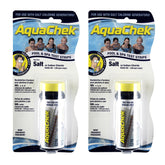 AquaChek Salt Water Test Strips 2-Pack front view with packaging